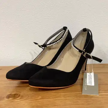 23.0cm 택 포함 OPAQUE.CLP 펄 스트랩 안장 펌프스