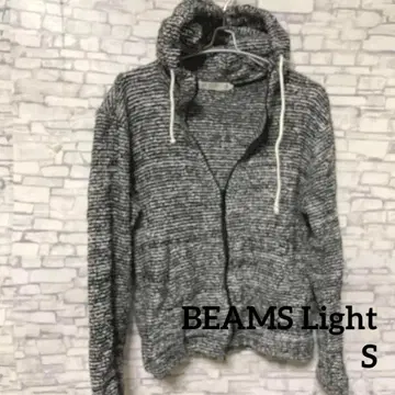BEAMS Light 플리스 후드티 S 집업 후드 부착