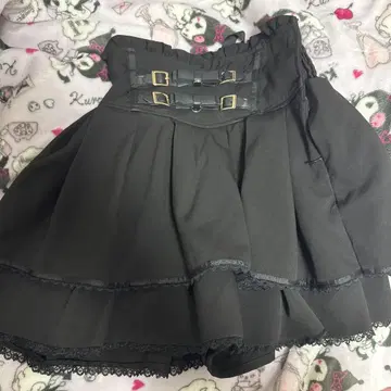 LIZ LISA 블랙 플레어 스커트