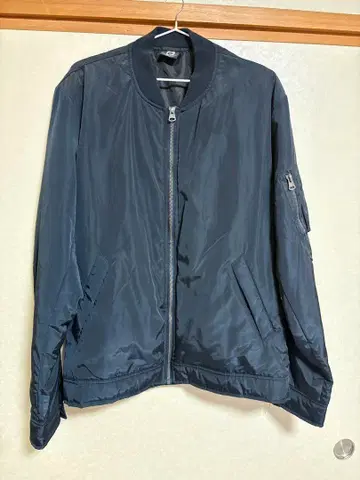 네이비 집업 자켓 블루종 작업복