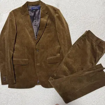 컨디션 최상 나노 유니버스 다메리노 코듀로이 수트 셋업 브라운 M