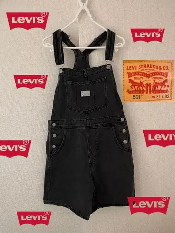 리바이스 살로펫 숏팬츠 블랙 S