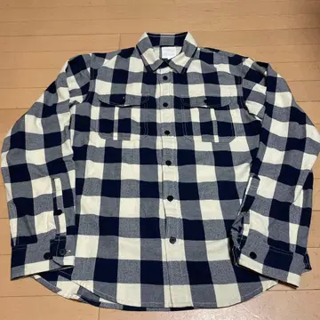 THE NORTH FACE 플란넬 셔츠 네이비/화이트 체크