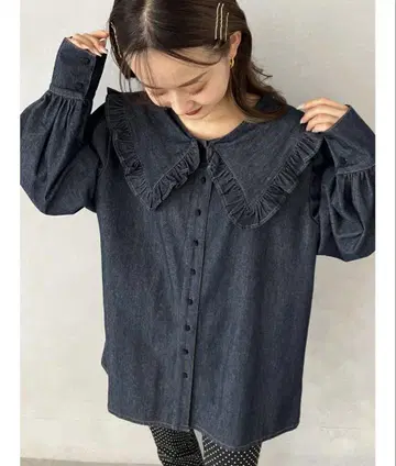 jumelle 주멜로 데님 블라우스