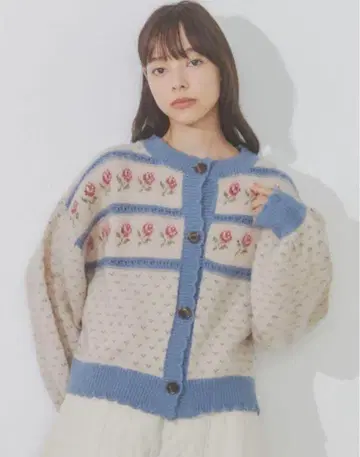 merry jenny flower garden 니트 가디건
