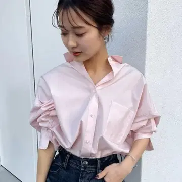 [ 새상품 택 포함 ] anuans 스탠다드 셔츠 라이트 핑크