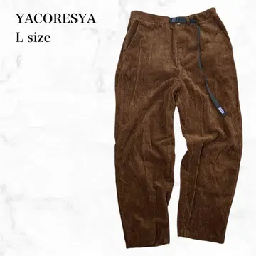 YACORESYA 코듀로이 팬츠 L 캐주얼 스트레이트 와이드 가을/겨울