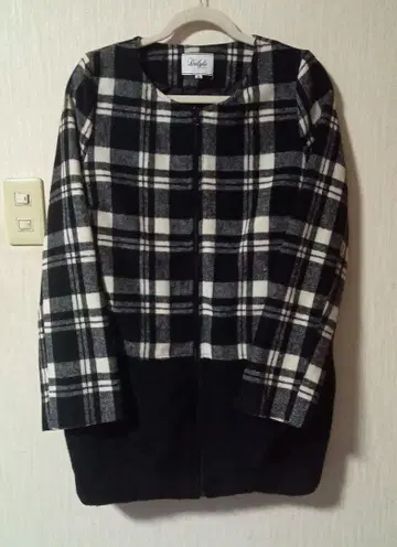 노카라 체크 자켓