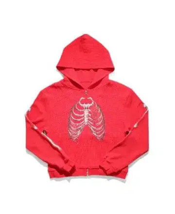 완판템!! NOREMID BONE THERMAL ZIP-UP HOODIE