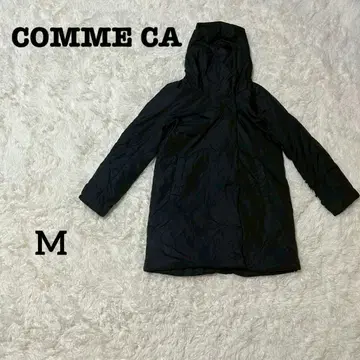 COMME CA 블랙 다운 코트 다운 자켓 M