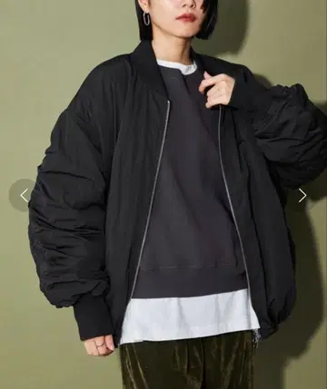 CITEN 소매 셔링 MA-1 미사용 새상품 블랙