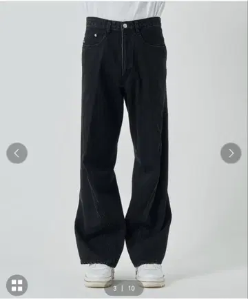 nvrfrgt 3D Twisted Wide Leg Jeans