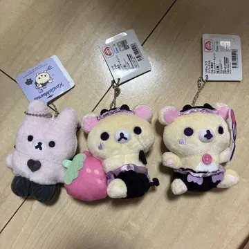 리락쿠마 코리락쿠마의 코아구 기분 마스코트 키체인 3종