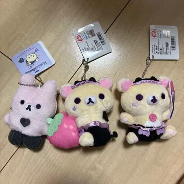 리락쿠마 코리락쿠마의 코아구 기분 마스코트 키체인 3종