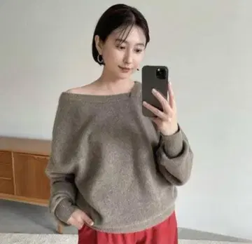 CLANE DEFORM BOAT NECK YAK KNIT TOPS