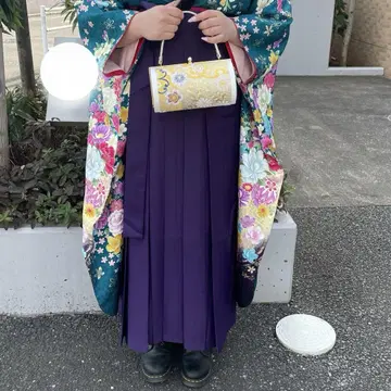 통통 사이즈 하카마 2W 사이즈 끈 아래 길이: 95cm 보라색