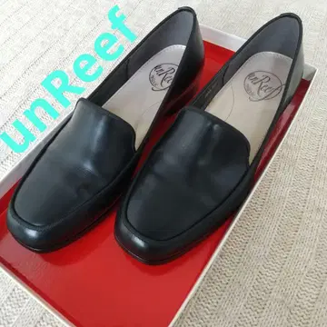 블랙 로퍼 합성 피혁 슬립온