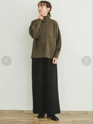 라쿤 하이넥 빅 니트