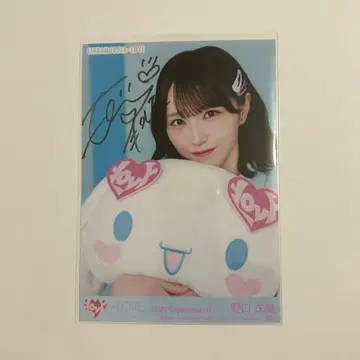 =LOVE 이코러브 노구치 이오리 브로마이드 친필 시나모롤 콜라보