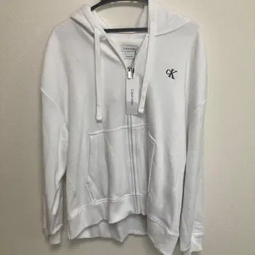 Calvin Klein 화이트 후드티 L/G