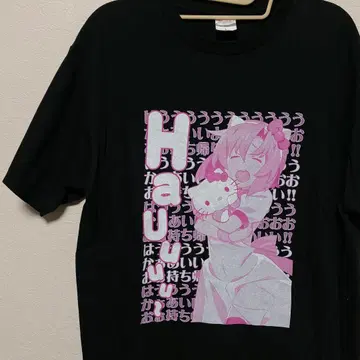 쓰르라미<bos>s x 산리오 캐릭터즈 T셔츠 류구 레나 L사이즈