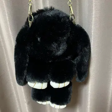 토끼 모양 숄더백 블랙