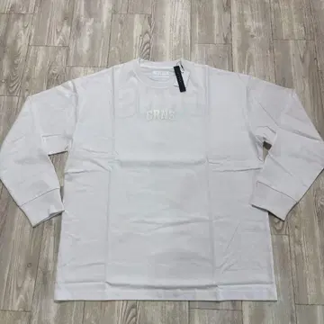 미사용 새상품 CRONOS 크로노스 티셔츠 화이트 긴팔 XL
