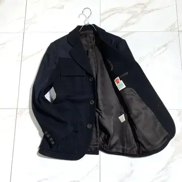 레어 ELNEST 울 이소재 절개 테일러드 자켓 밀리터리풍