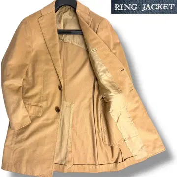 J7122 새상품급 링자켓 울 캐시미어 체스터 코트 카멜 48