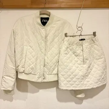 [ ZARA ] 퀼팅 자켓 스커트 세트