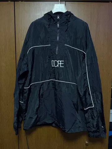 DOPE 하프 지퍼 나일론 자켓 L