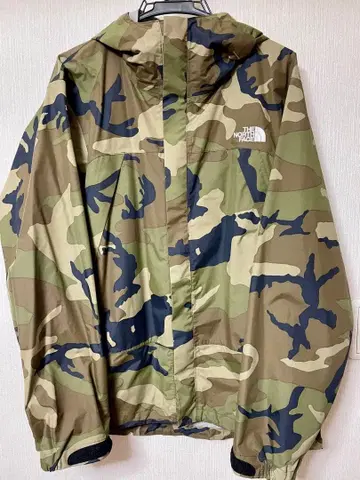 THE NORTH FACE 카모플라쥬 나일론 후드티 XL
