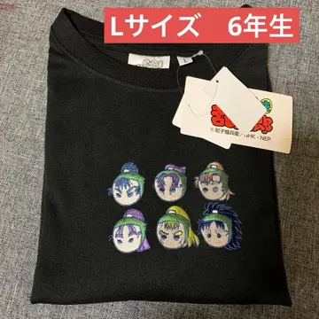 닌타마 란타로 T셔츠 6학년 시마무라 L사이즈 택 포함 새상품 반팔 블랙