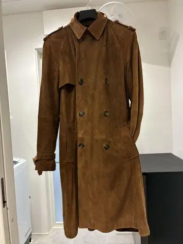 돌체앤가바나 천연 가죽 트렌치코트