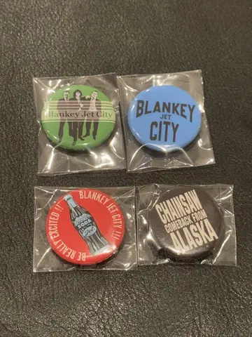 BLANKEYJETCITY 캔뱃지 4개 세트 A 블랑키 제트 시티