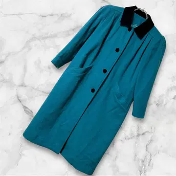 [ No NAME ] (M) / 여성용 체스터 코트 터콰이즈 롱