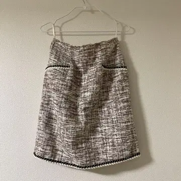 유라쿠초 마루이 한정 컬러 블레이드 트위드 미니 스커트 (사이즈 1)