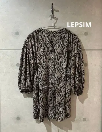 LEPSIM 페이즐리 허리 리본 마터니티 블라우스