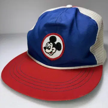 디즈니 미키 메쉬 캡 80s 종이 택 올드