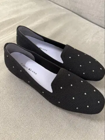 다이애나 이번 시즌 블랙 니트 오페라 슈즈 25cm