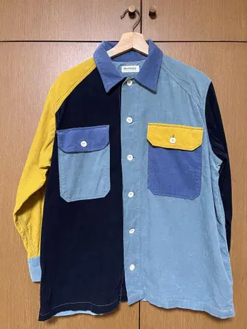 BEAMS BOY 코듀로이 크레이지 컬러 셔츠