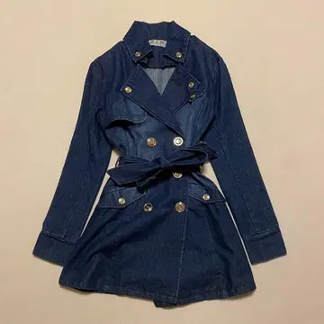 d.i.a. 다이아 벨트 포함 데님 코트 아우터 갸루 스타일