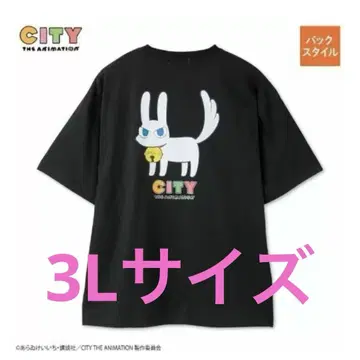 CITY 아베일 콜라보 티셔츠 미미네코 3L 사이즈
