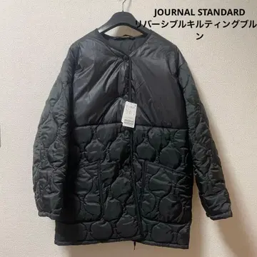 택 포함 새상품 저널 스탠다드 리버서블 퀼팅 블루종