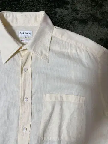 고품질 Paul Smith LONDON 긴팔 셔츠 아이보리 L 사이즈
