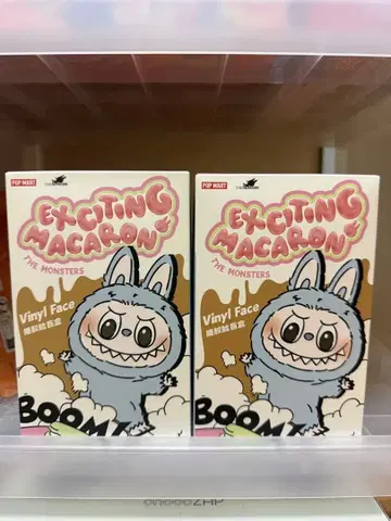 POPMART LABUBU 마카롱 봉제 인형 2개 세트 랜덤