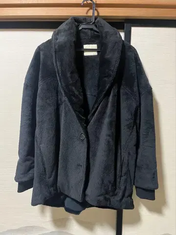 MOUSSY 블랙 플리스 자켓 보아 자켓