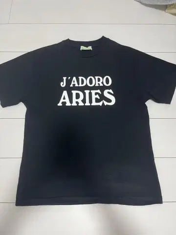 ARIES 블랙 T셔츠