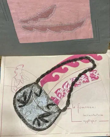 비즈 미니백 프랑스 벼룩시장 빈티지 파티