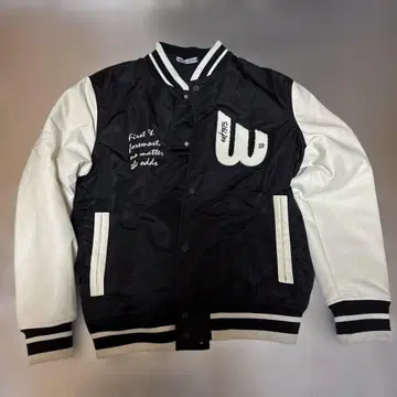 ZARAState Park 바시티 자켓 블랙/화이트